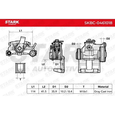 Bremssattel Stark SKBC-0461018 SKBC-0461018 - foto 6