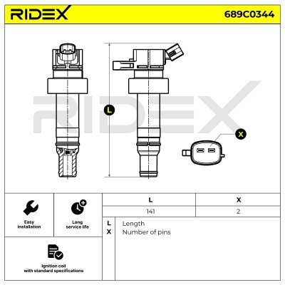 Zündspule RIDEX 689C0344 689C0344 - foto 5