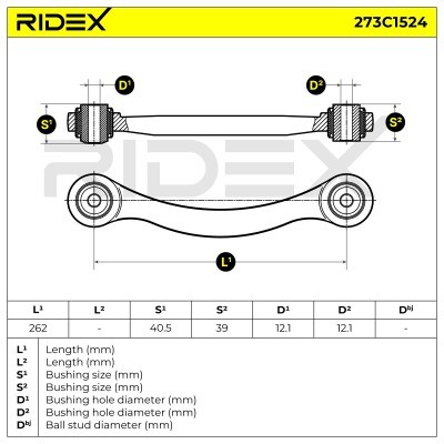 Querlenker RIDEX 273C1524 273C1524 - foto 6
