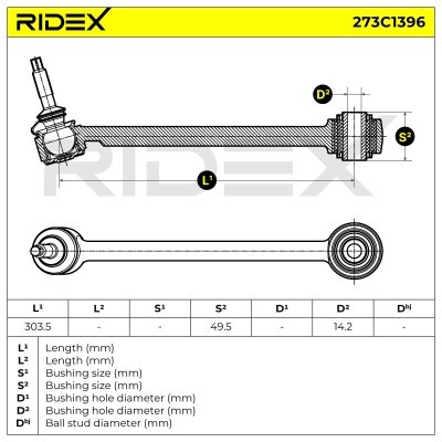 Querlenker RIDEX 273C1396 273C1396 - foto 7