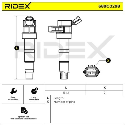 Zündspule RIDEX 689C0298 689C0298 - foto 6