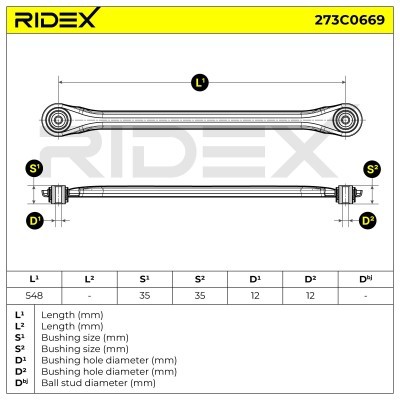 Querlenker RIDEX 273C0669 273C0669 - foto 5