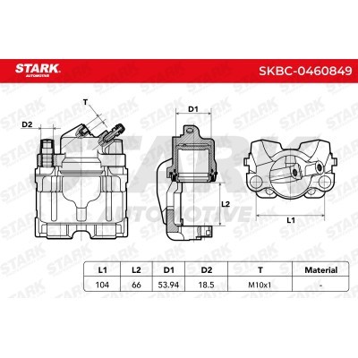 Bremssattel Stark SKBC-0460849 SKBC-0460849 - foto 5