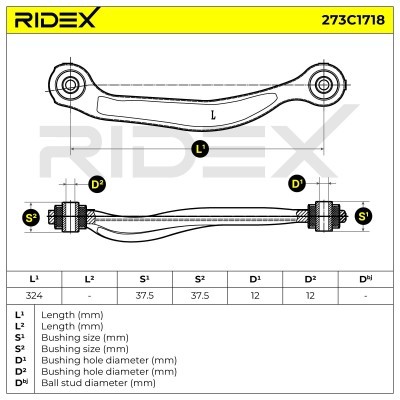 Querlenker RIDEX 273C1718 273C1718 - foto 6