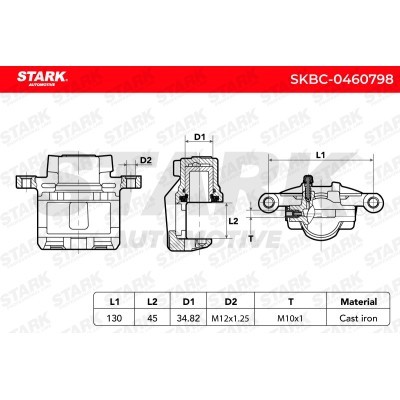 Bremssattel Stark SKBC-0460798 SKBC-0460798 - foto 6