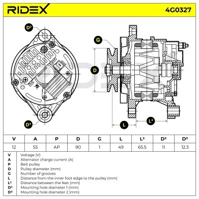Generator RIDEX 4G0327 4G0327 - foto 7