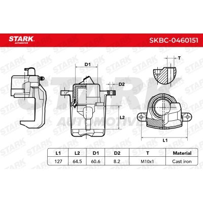 Bremssattel Stark SKBC-0460151 SKBC-0460151 - foto 6