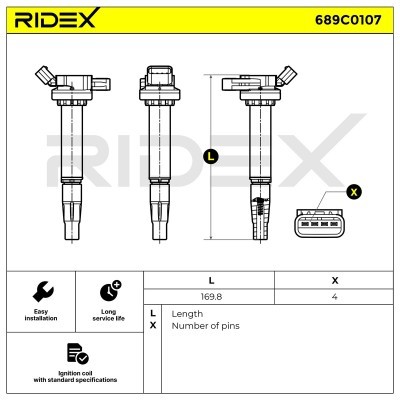 Zündspule RIDEX 689C0107 689C0107 - foto 6