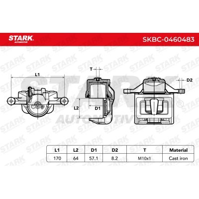 Bremssattel Stark SKBC-0460483 SKBC-0460483 - foto 7