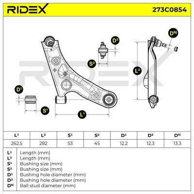 Querlenker RIDEX 273C0854 273C0854 - foto 6