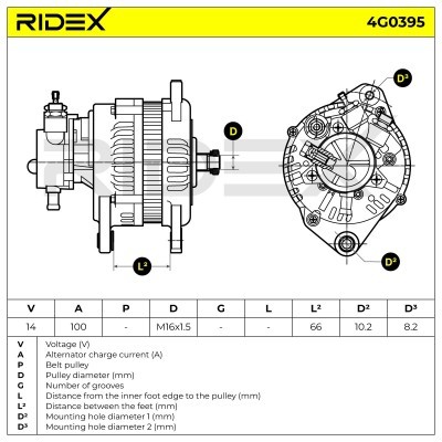 Generator RIDEX 4G0395 4G0395 - foto 7