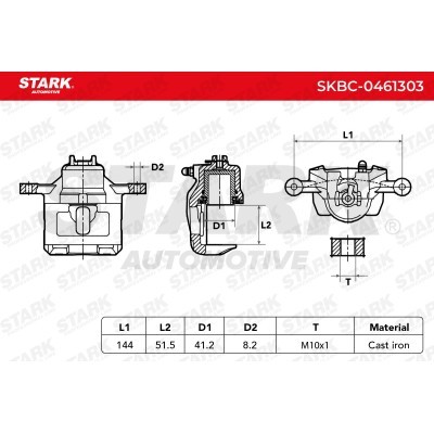 Bremssattel Stark SKBC-0461303 SKBC-0461303 - foto 7