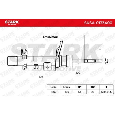 Stoßdämpfer Stark SKSA-0133400 SKSA-0133400 - foto 2