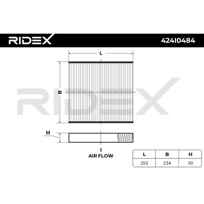 Filter, Innenraumluft RIDEX 424I0484 424I0484 - foto 6