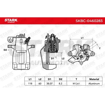 Bremssattel Stark SKBC-0460283 SKBC-0460283 - foto 6