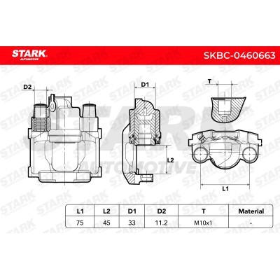 Bremssattel Stark SKBC-0460663 SKBC-0460663 - foto 6