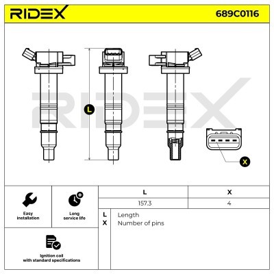 Zündspule RIDEX 689C0116 689C0116 - foto 5