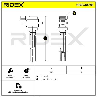 Zündspule RIDEX 689C0078 689C0078 - foto 4