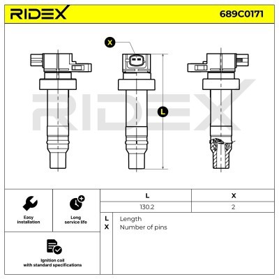 Zündspule RIDEX 689C0171 689C0171 - foto 6