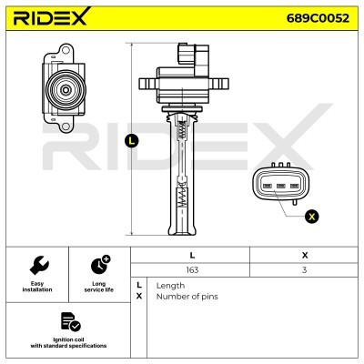 Zündspule RIDEX 689C0052 689C0052 - foto 2