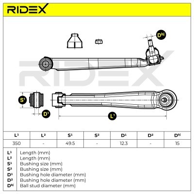 Querlenker RIDEX 273C0897 273C0897 - foto 5