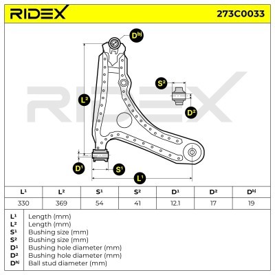 Querlenker RIDEX 273C0033 273C0033 - foto 7