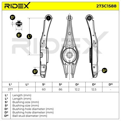 Querlenker RIDEX 273C1588 273C1588 - foto 7