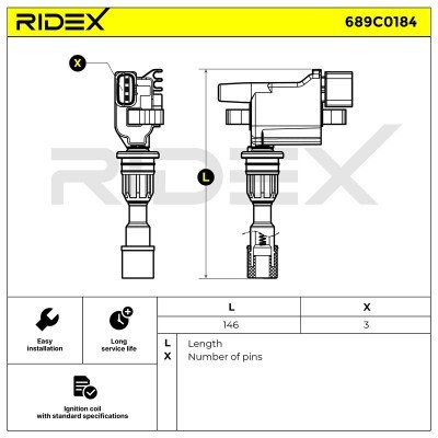 Zündspule RIDEX 689C0184 689C0184 - foto 5