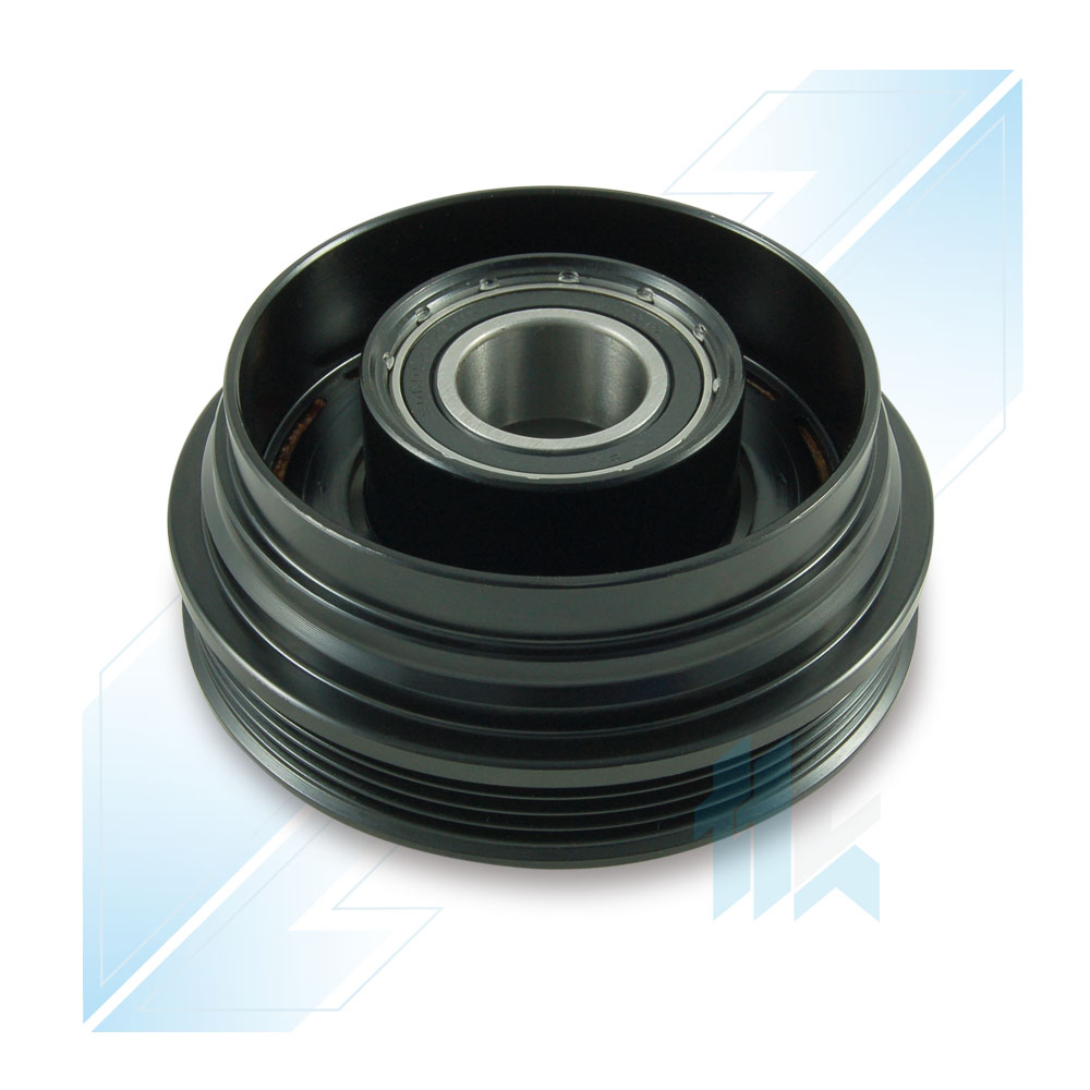 Klimakompressor Riemenscheibe DENSO 10PA17C 4PK (PV4) Ø126/Ø122 BMW 111D117400 - foto 2