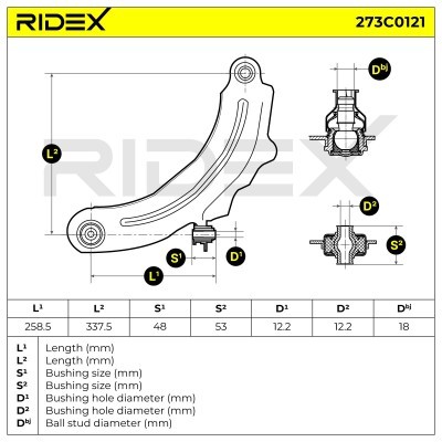 Querlenker RIDEX 273C0121 273C0121 - foto 10