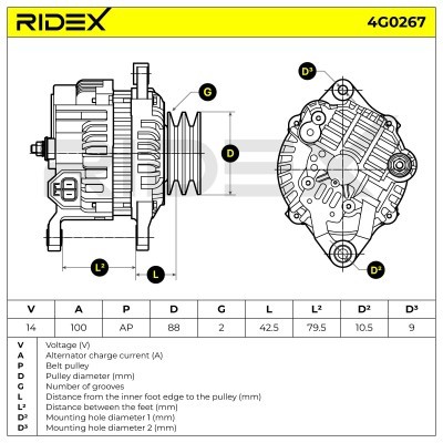 Generator RIDEX 4G0267 4G0267 - foto 6