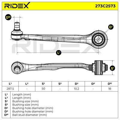 Querlenker RIDEX 273C2573 273C2573 - foto 7