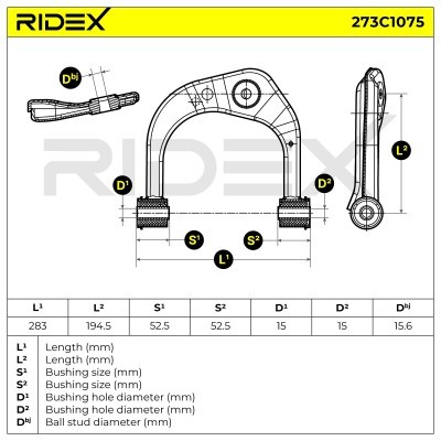 Querlenker RIDEX 273C1075 273C1075 - foto 6