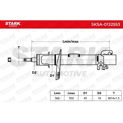 Stoßdämpfer Stark SKSA-0132553 SKSA-0132553 - foto 6