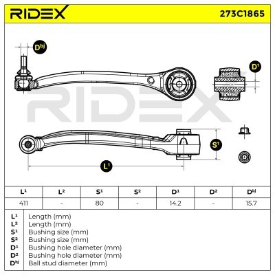Querlenker RIDEX 273C1865 273C1865 - foto 7