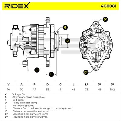 Generator RIDEX 4G0081 4G0081 - foto 6