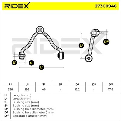 Querlenker RIDEX 273C0946 273C0946 - foto 5