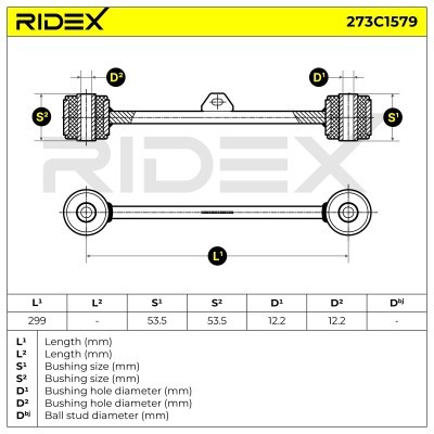 Querlenker RIDEX 273C1579 273C1579 - foto 6
