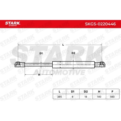 Gasfeder, Koffer-/Laderaum Stark SKGS-0220446 SKGS-0220446 - foto 5