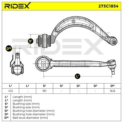 Querlenker RIDEX 273C1854 273C1854 - foto 6
