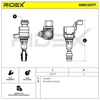 Zündspule RIDEX 689C0277 689C0277 - foto 4