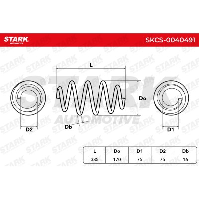 Fahrwerksfeder Stark SKCS-0040491 SKCS-0040491 - foto 5