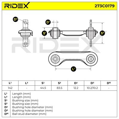 Querlenker RIDEX 273C0179 273C0179 - foto 4