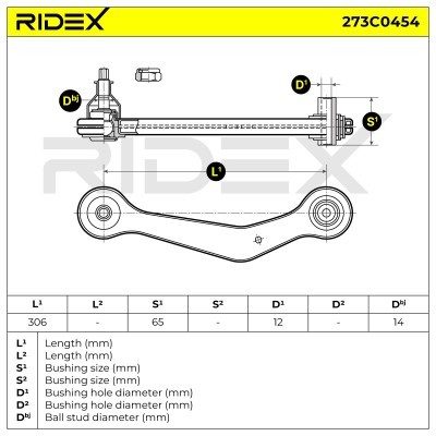 Querlenker RIDEX 273C0454 273C0454 - foto 5