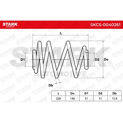 Fahrwerksfeder Stark SKCS-0040261 SKCS-0040261 - foto 6