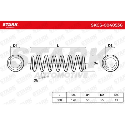 Fahrwerksfeder Stark SKCS-0040536 SKCS-0040536 - foto 5