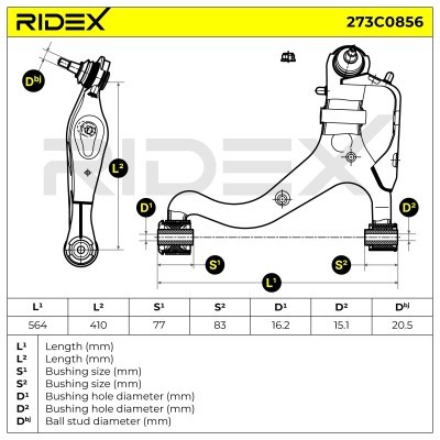 Querlenker RIDEX 273C0856 273C0856 - foto 5