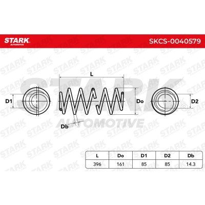 Fahrwerksfeder Stark SKCS-0040579 SKCS-0040579 - foto 8