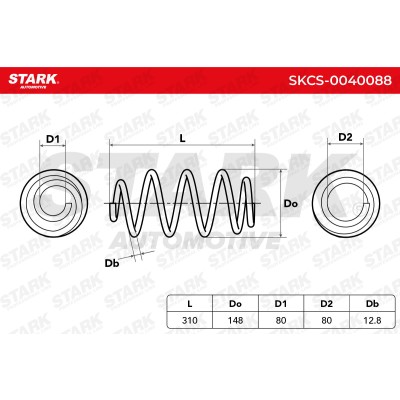 Fahrwerksfeder Stark SKCS-0040088 SKCS-0040088 - foto 6