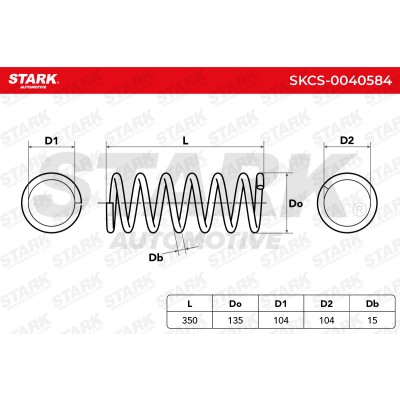 Fahrwerksfeder Stark SKCS-0040584 SKCS-0040584 - foto 5